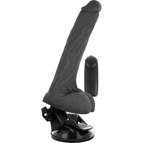 Vibratore realistico con testicoli e ventosa